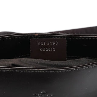 Gucci 001 3193 Brown Patent Leather Shoulder Bag