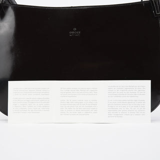 Gucci 001 3193 Brown Patent Leather Shoulder Bag