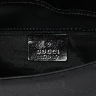 Gucci 001 3195 Black GG Flap Shoulder Bag