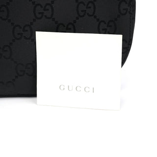 Gucci 001 3195 Black GG Flap Shoulder Bag