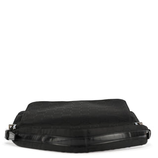 Gucci 001 3195 Black GG Flap Shoulder Bag