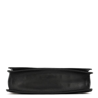Gucci 001 3239 Black Leather Bamboo Shoulder Bag