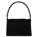 Gucci 001 3239 Black Suede Bamboo Flap Shoulder Bag