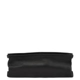 Gucci 001 3243 Black Calfskin Bamboo Flap Shoulder Bag