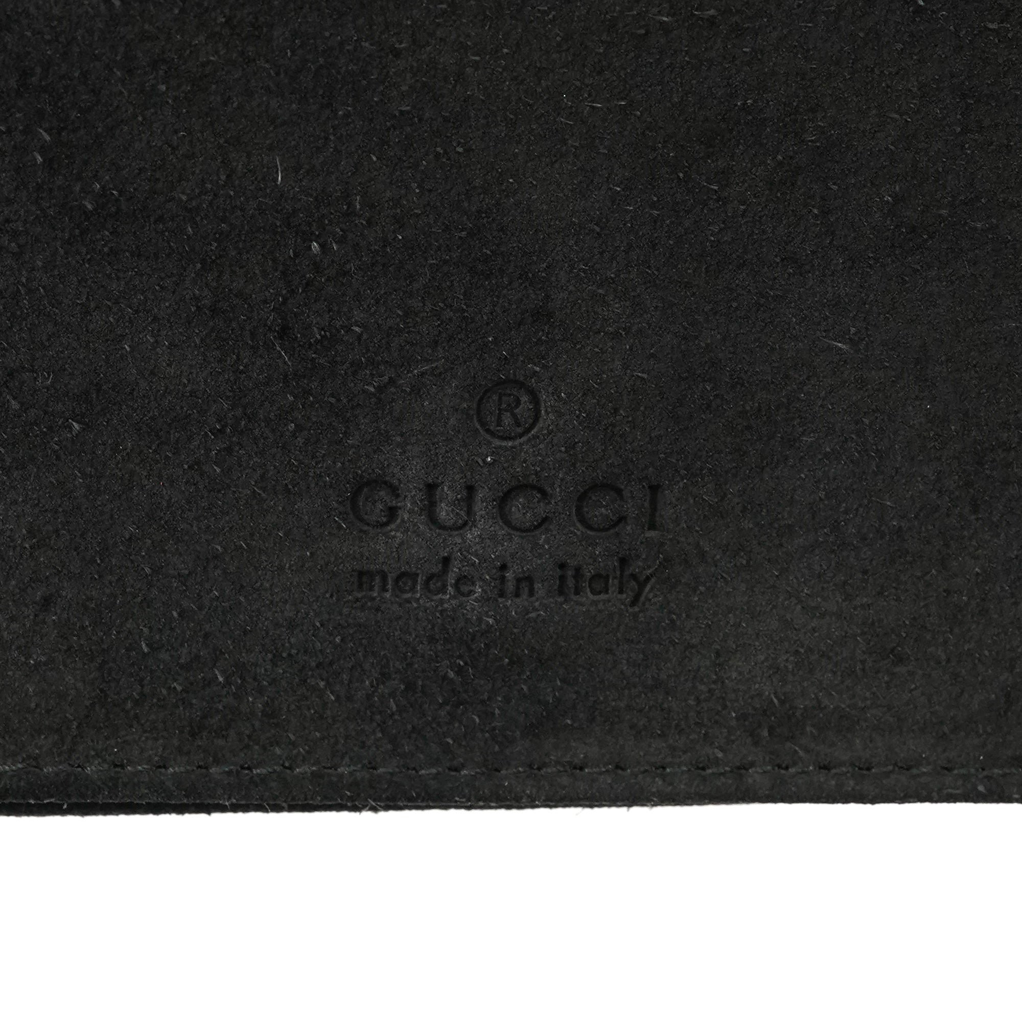 Gucci 001 3243 Black Suede Bamboo Shoulder Bag