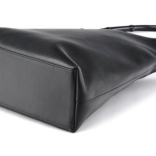 Gucci 001 3244 Black Calfskin Bamboo Shoulder Bag