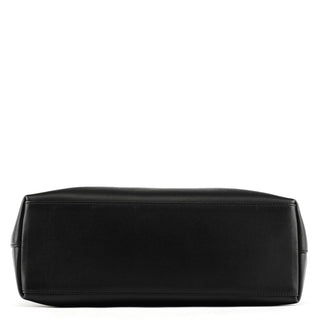 Gucci 001 3244 Black Calfskin Bamboo Shoulder Bag