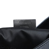 Gucci 001 3244 Black Leather Bamboo Shoulder Bag