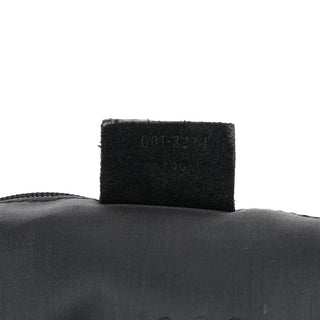 Gucci 001 3244 Black Suede Bamboo Shoulder Bag