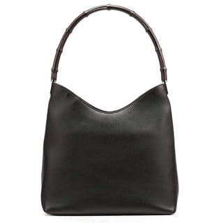 Gucci 001 3244 Brown Calfskin Bamboo Shoulder Bag