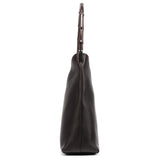 Gucci 001 3244 Borsa a spalla Bamboo in pelle di vitello marrone