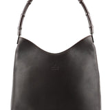 Gucci 001 3244 Borsa a spalla Bamboo in pelle di vitello marrone