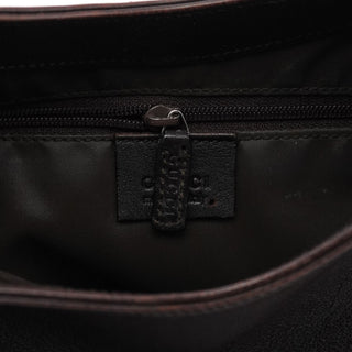 Gucci 001 3244 Brown Calfskin Bamboo Shoulder Bag