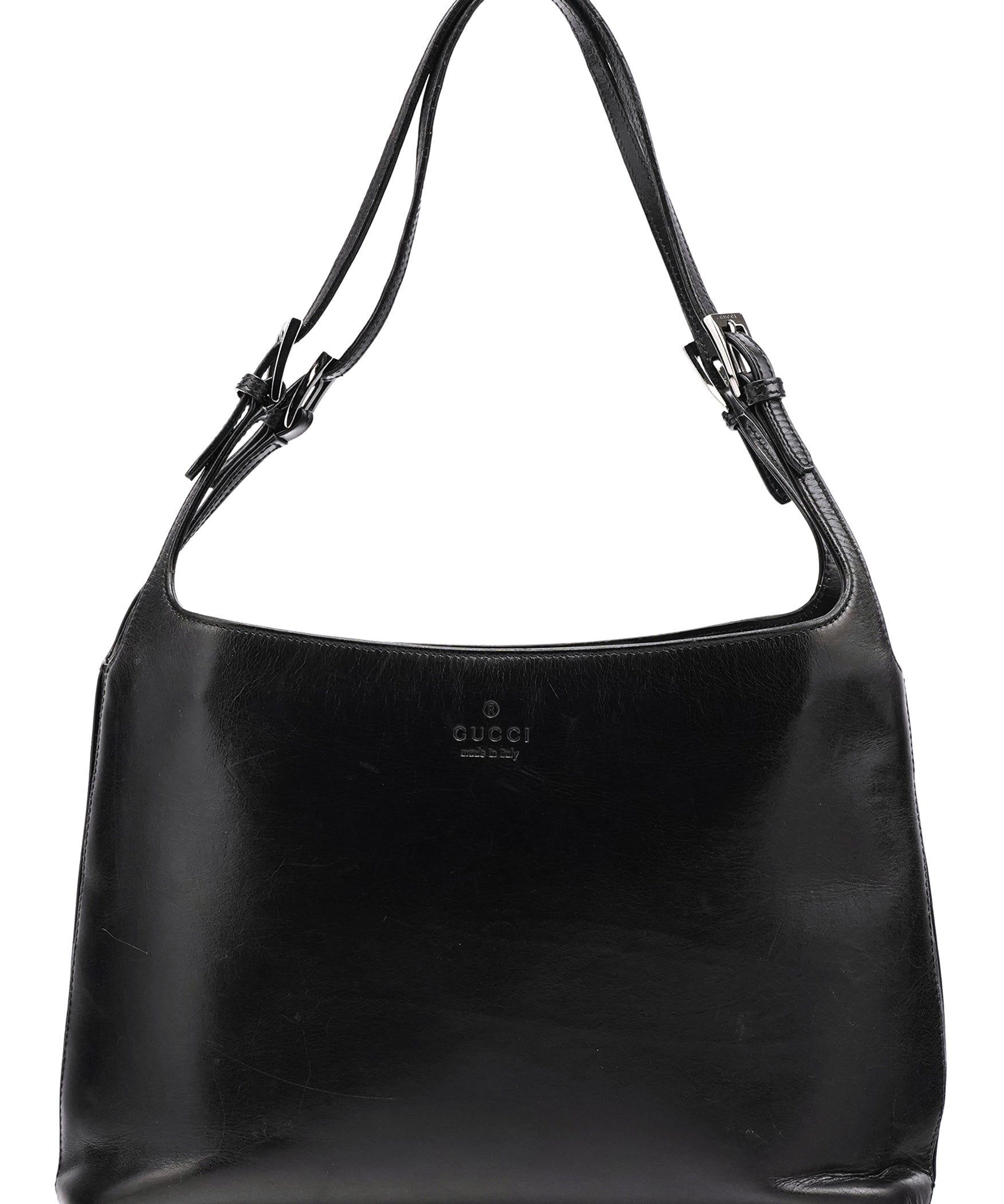 Gucci 001 3269 Black Leather Shoulder Bag