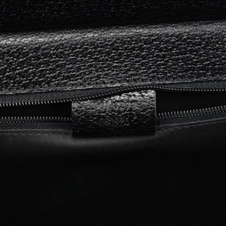 Gucci 001 3299 Black Leather Flap Top Handle Bag