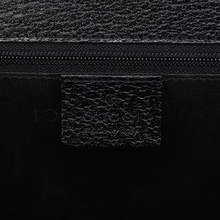 Gucci 001 3299 Black Leather Flap Top Handle Bag