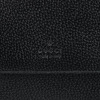 Gucci 001 3299 Black Leather Flap Top Handle Bag