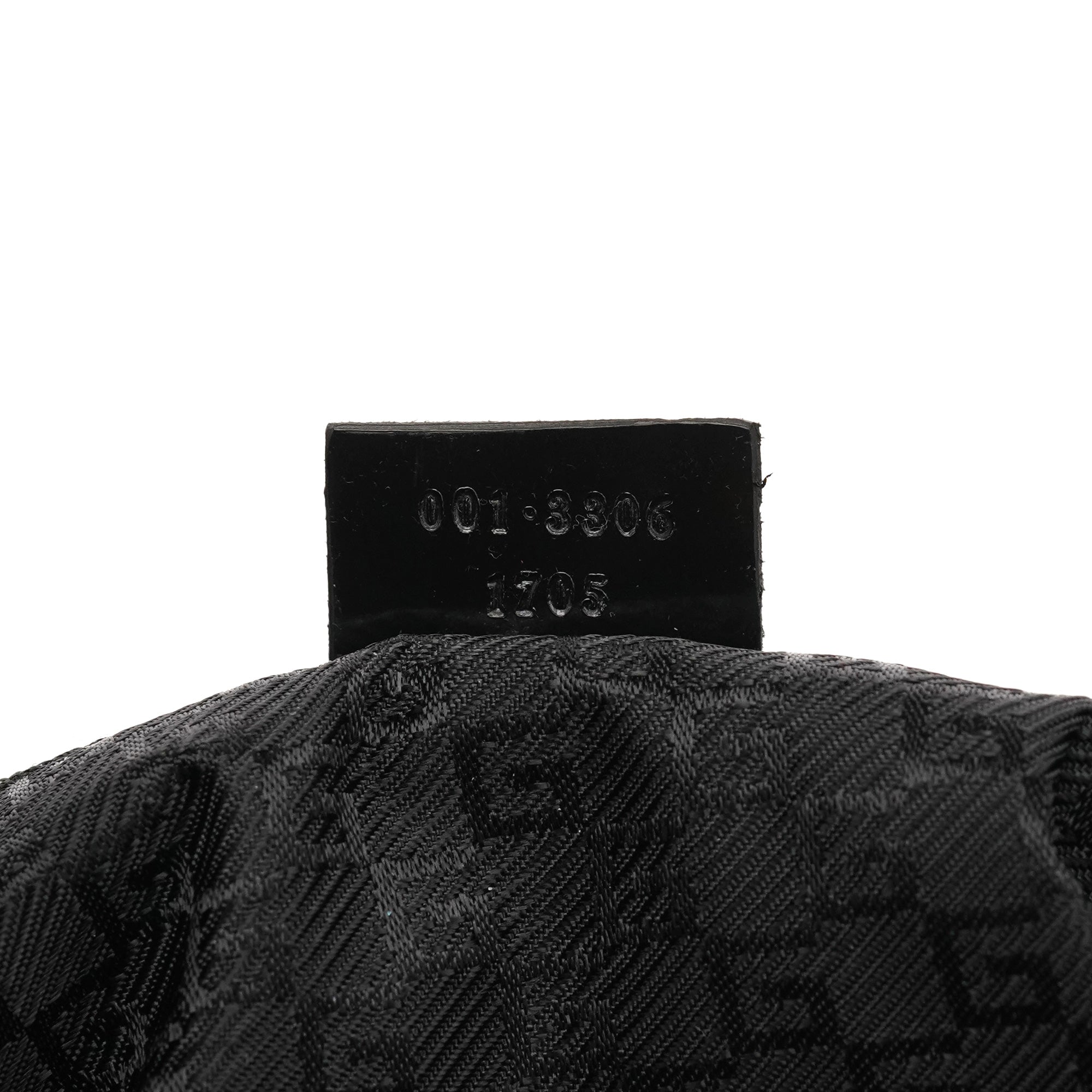 Gucci 001 3306 Beige Black Canvas Jackie Shoulder Bag