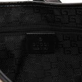 Gucci 001 3306 Beige Black Canvas Jackie Shoulder Bag