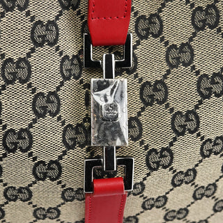 Gucci 001 3306 Beige Red GG Jackie Shoulder Bag