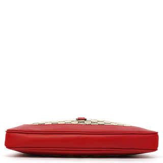 Gucci 001 3306 Beige Red GG Jackie Shoulder Bag
