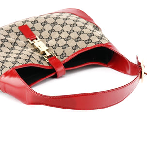 Gucci 001 3306 Beige Red GG Jackie Shoulder Bag