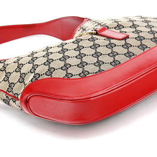 Gucci 001 3306 Beige Red GG Jackie Shoulder Bag