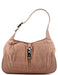 Gucci 001 3306 Beige Silk Jackie Shoulder Bag