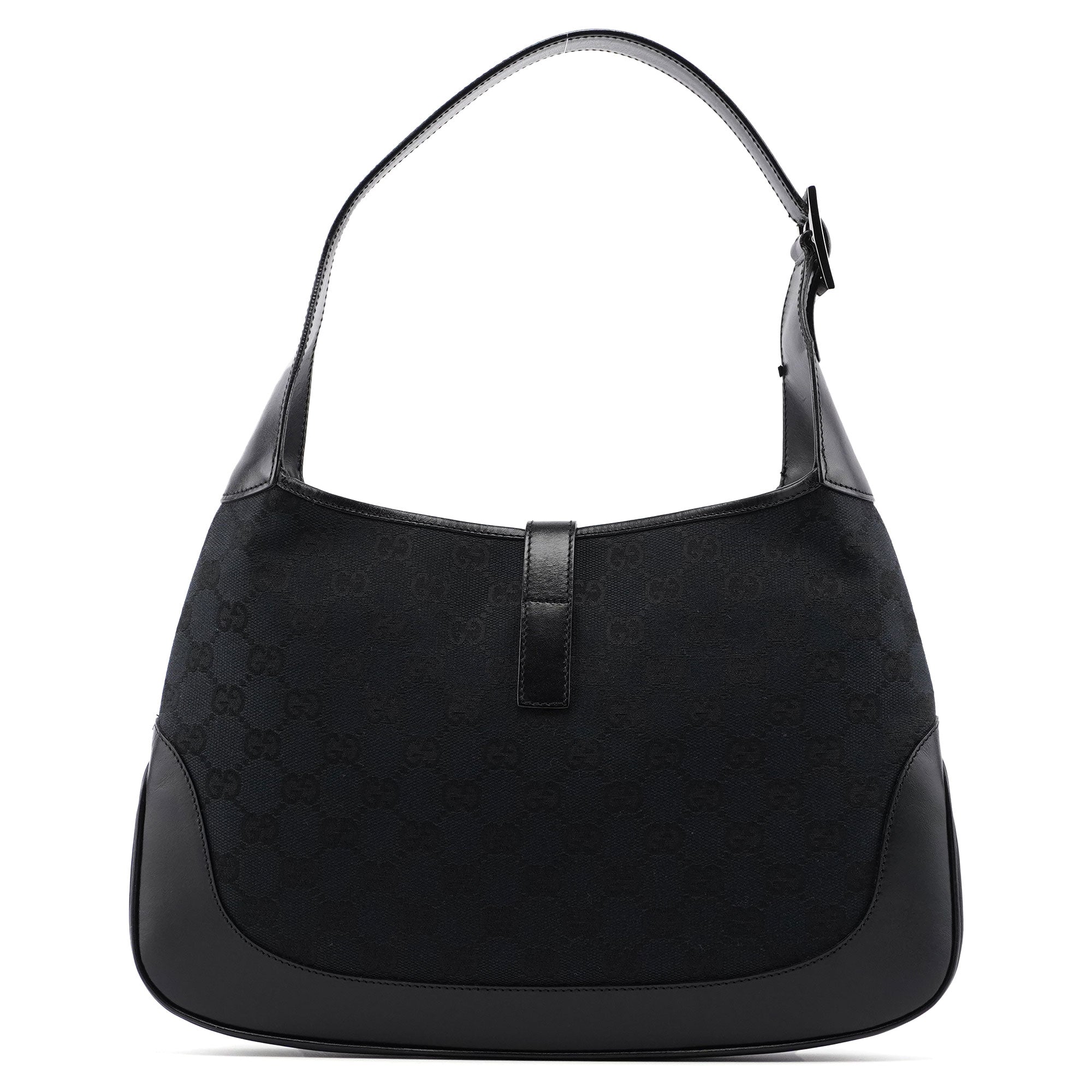 Gucci 001 3306 Black GG Jackie Shoulder Bag