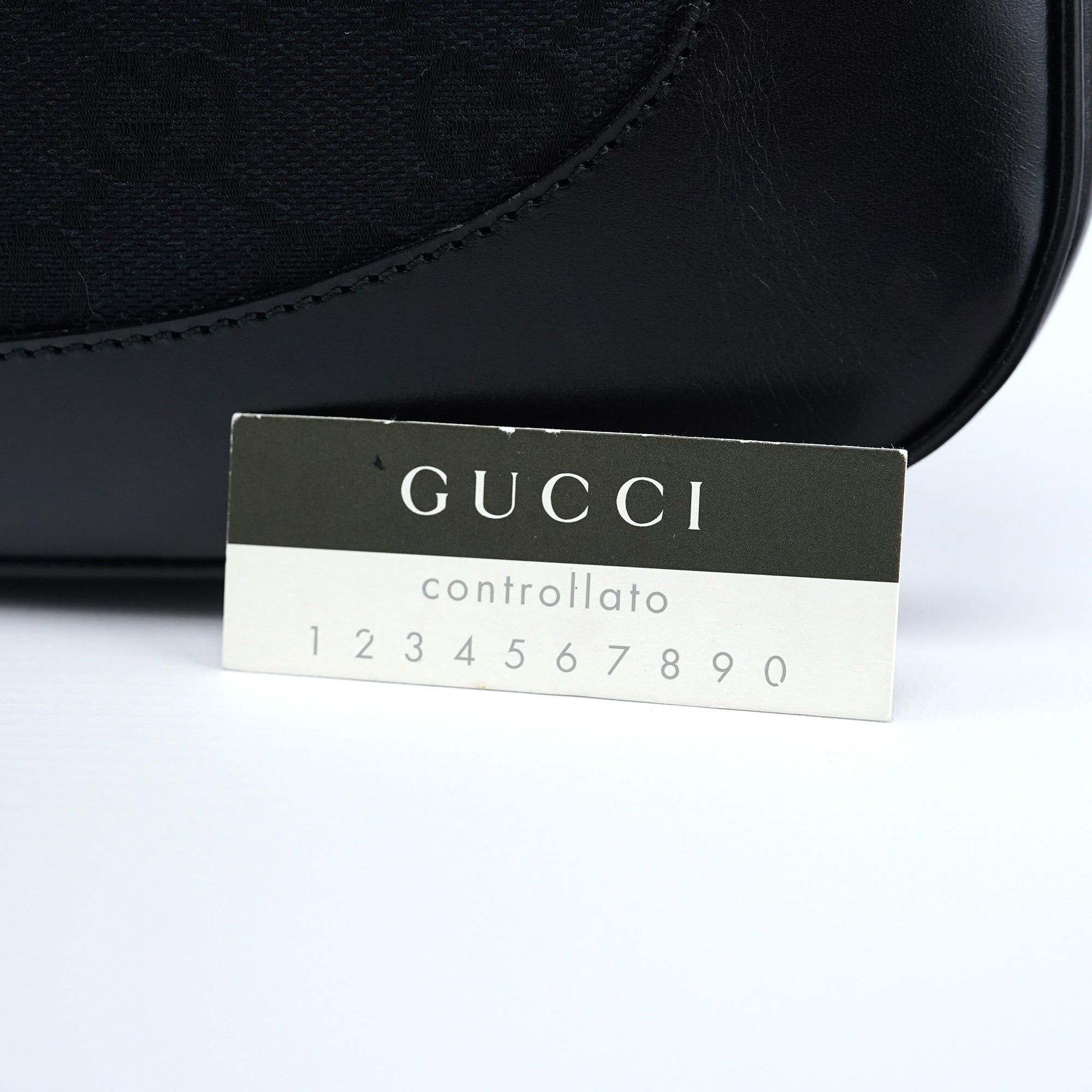 Gucci 001 3306 Black GG Jackie Shoulder Bag