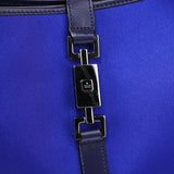 Gucci 001 3306 Cobalt Blue Satin Jackie Shoulder Bag