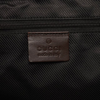 Gucci 001 3314 Beige Brown GG Hobo Shoulder Bag