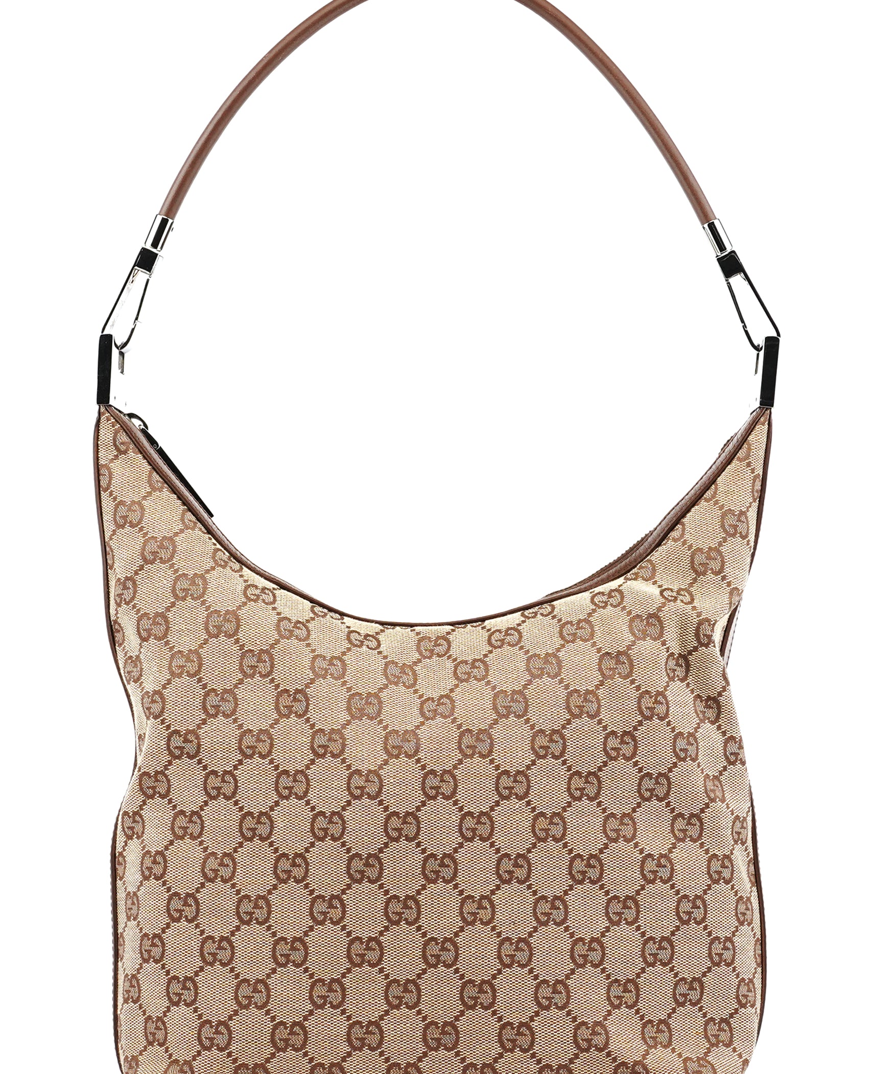 Gucci 001 3314 hoboväska i beige och brun GG-canvas