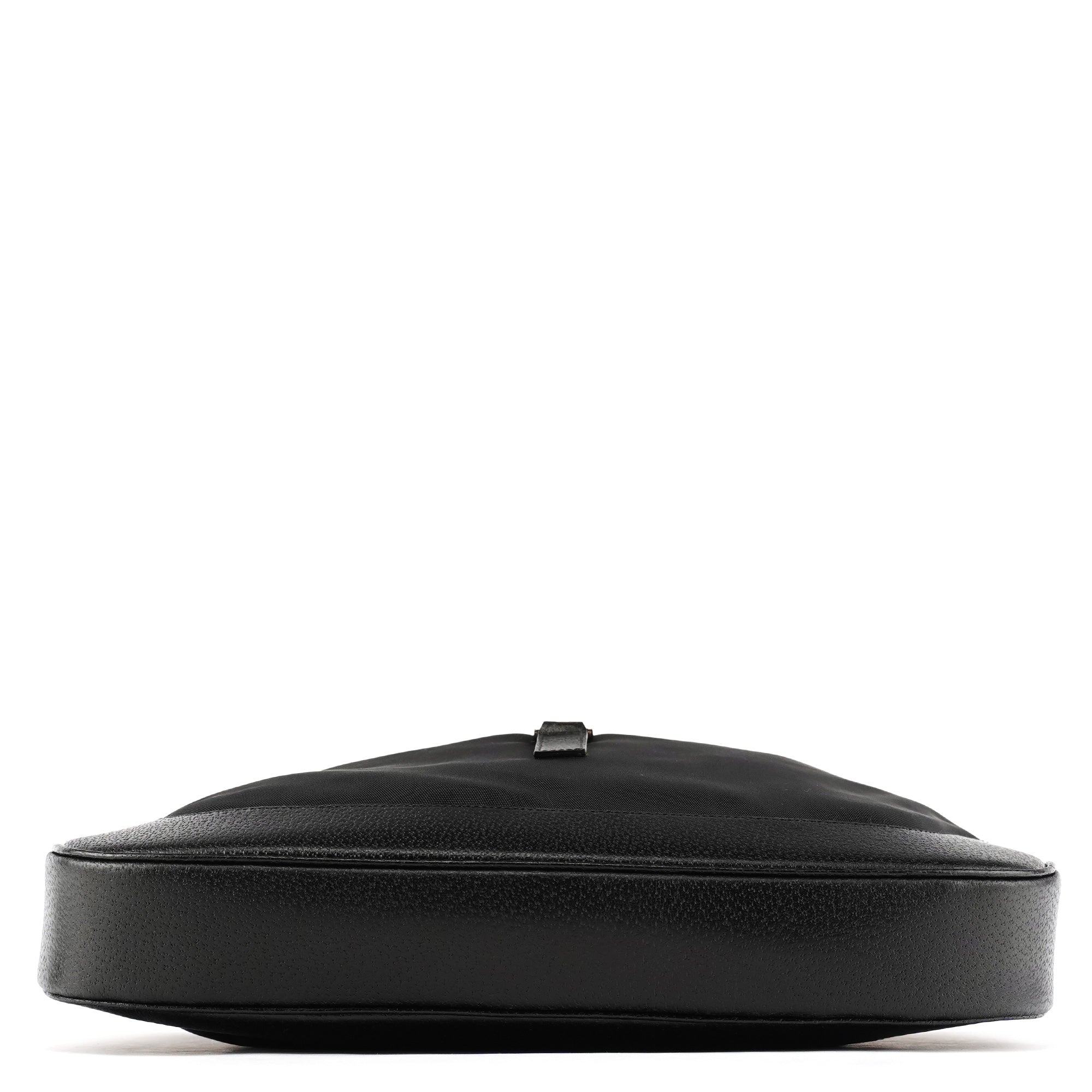 Gucci 001 3346 Black Nylon Leather Jackie Shoulder Bag