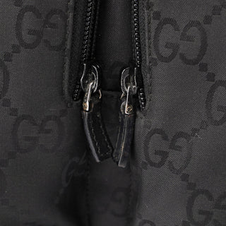 Gucci 001 3380 Black GG Dual Pocket Shoulder Bag