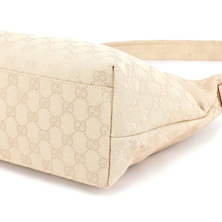 Gucci 001 3386 Beige GG Hobo Shoulder Bag