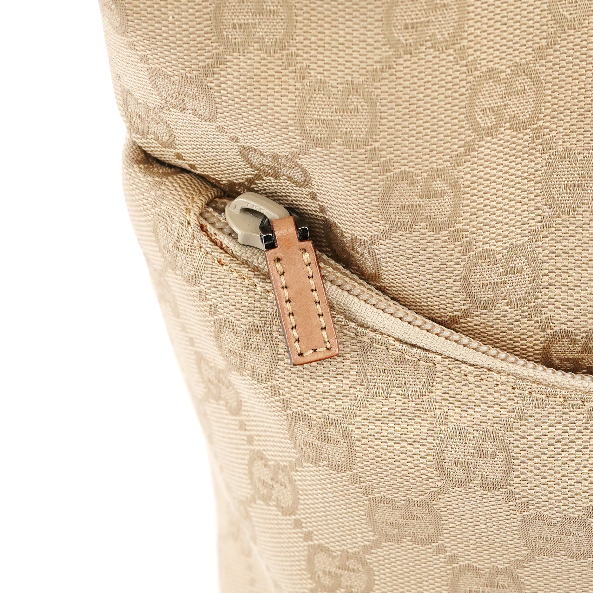 Gucci 001 3386 Sac hobo en toile GG beige