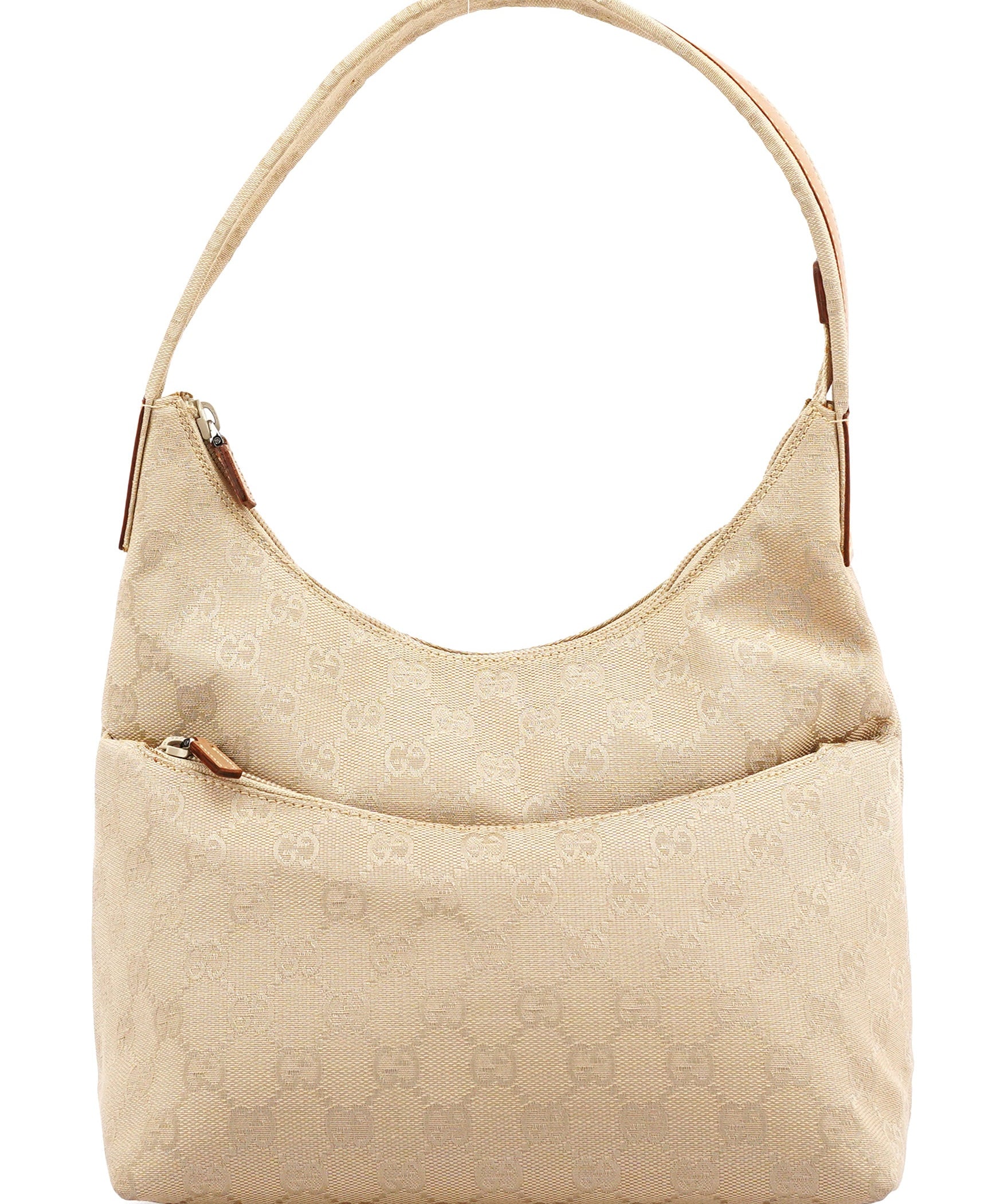 Gucci 001 3386 Beige GG Hobo Shoulder Bag