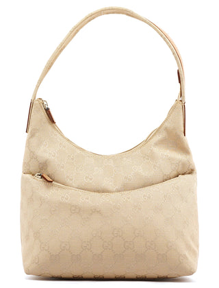 Gucci 001 3386 Beige GG Hobo Shoulder Bag