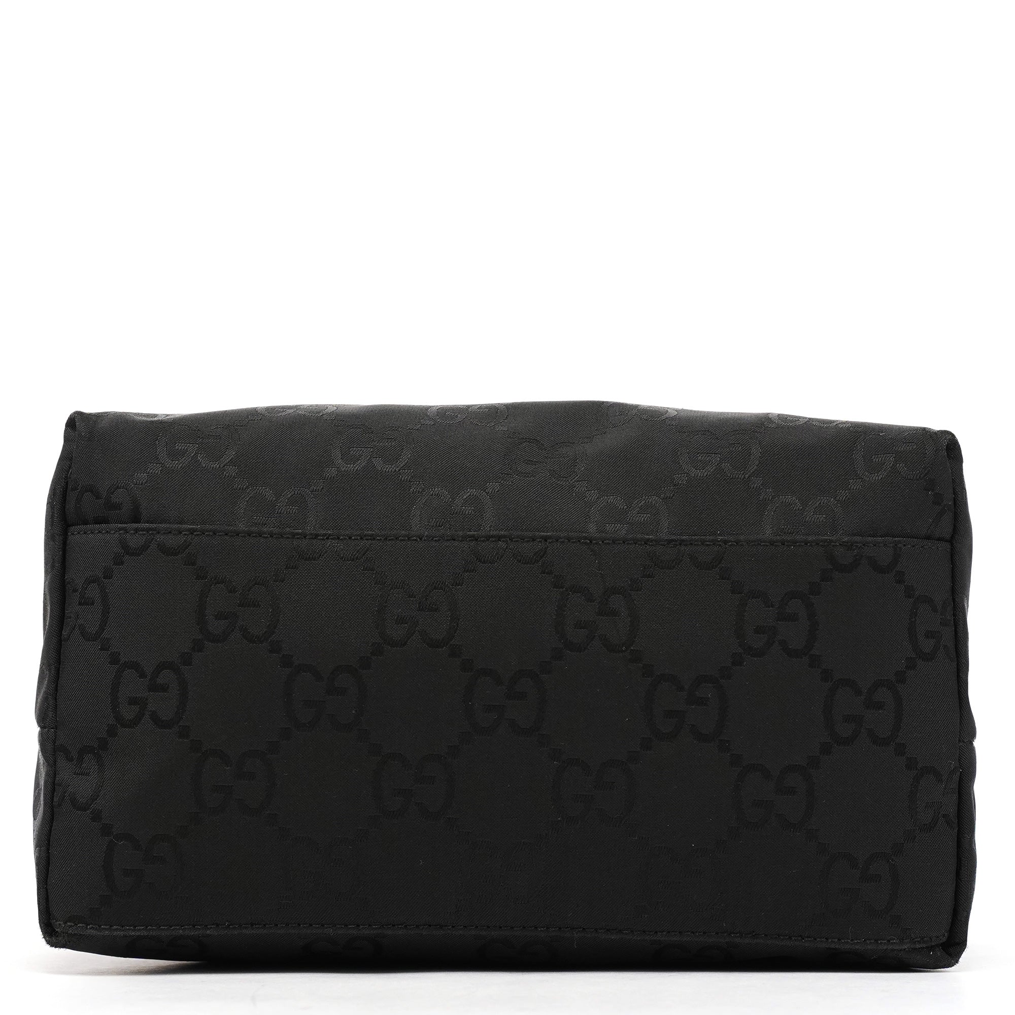Gucci 001 3386 Black GG Nylon Shoulder Bag