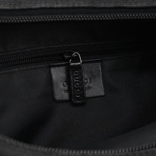 Gucci 001 3386 Black GG Nylon Shoulder Bag