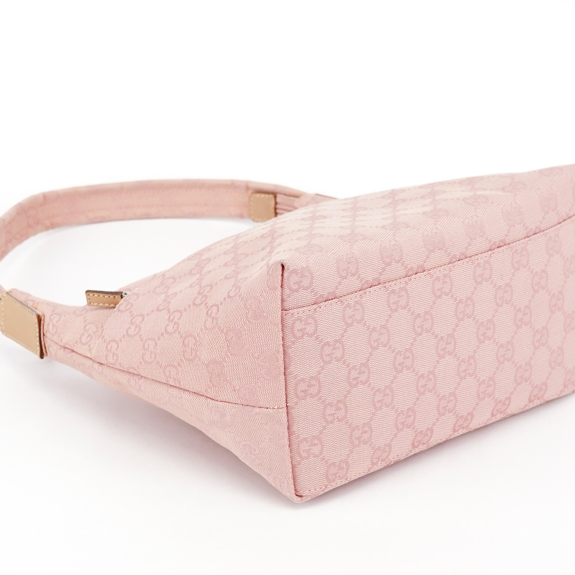 Gucci 001 3386 Pink GG Canvas Shoulder Bag
