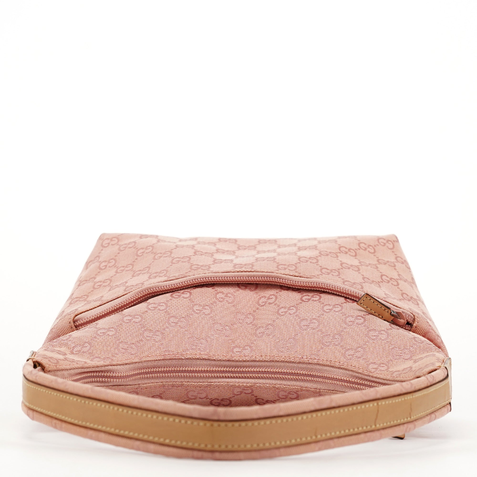Gucci 001 3386 Pink GG Canvas Shoulder Bag
