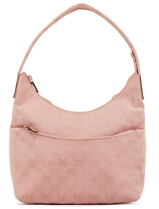 Gucci 001 3386 Pink GG Canvas Shoulder Bag