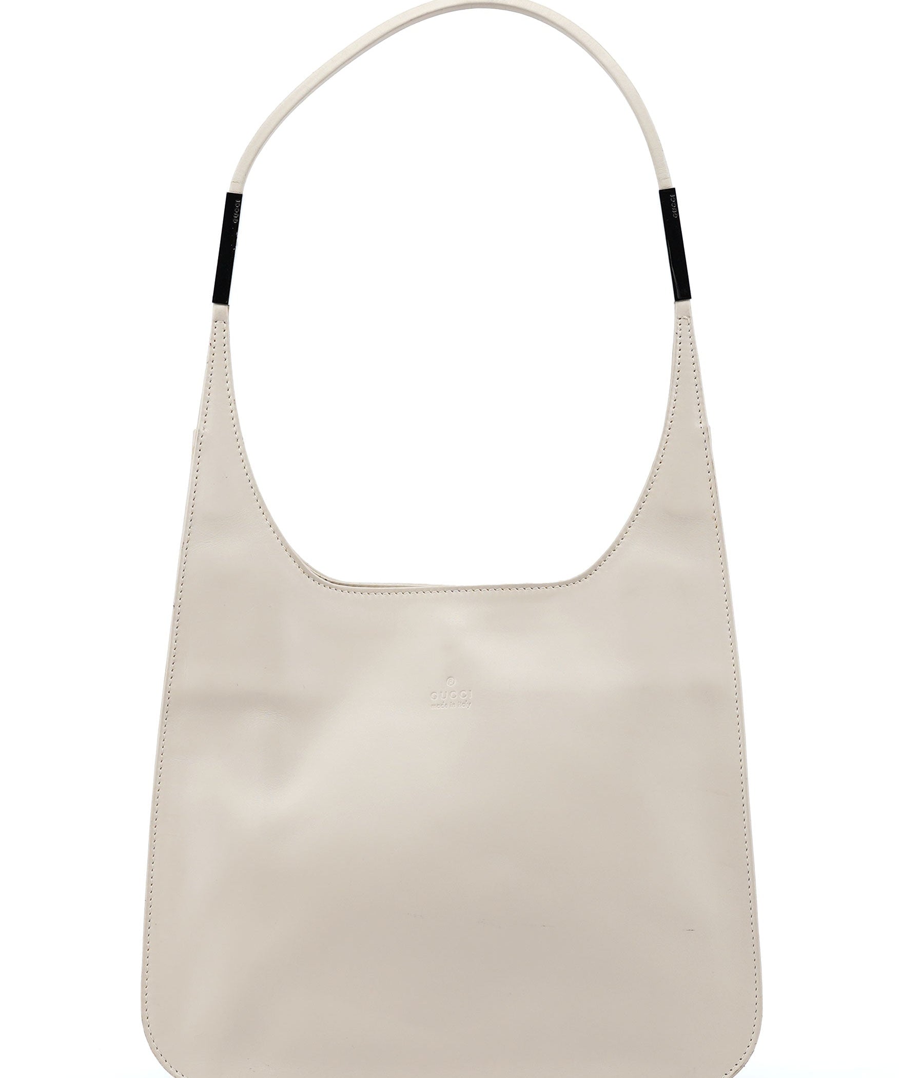 Gucci 001 3703 Beige Calfskin Hobo Shoulder Bag