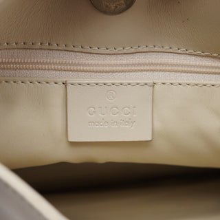 Gucci 001 3703 Beige Calfskin Hobo Shoulder Bag