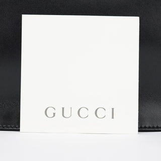 Gucci 001 3708 Black Calfskin Hobo Shoulder Bag