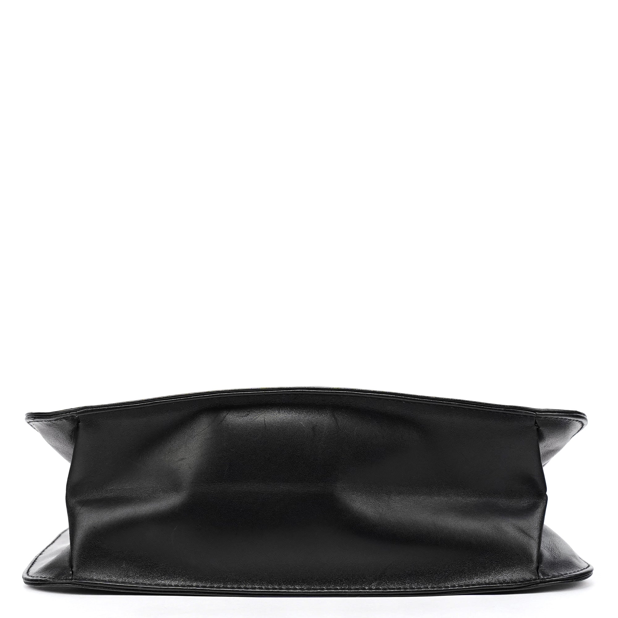 Gucci 001 3708 Black Leather Hobo Shoulder Bag