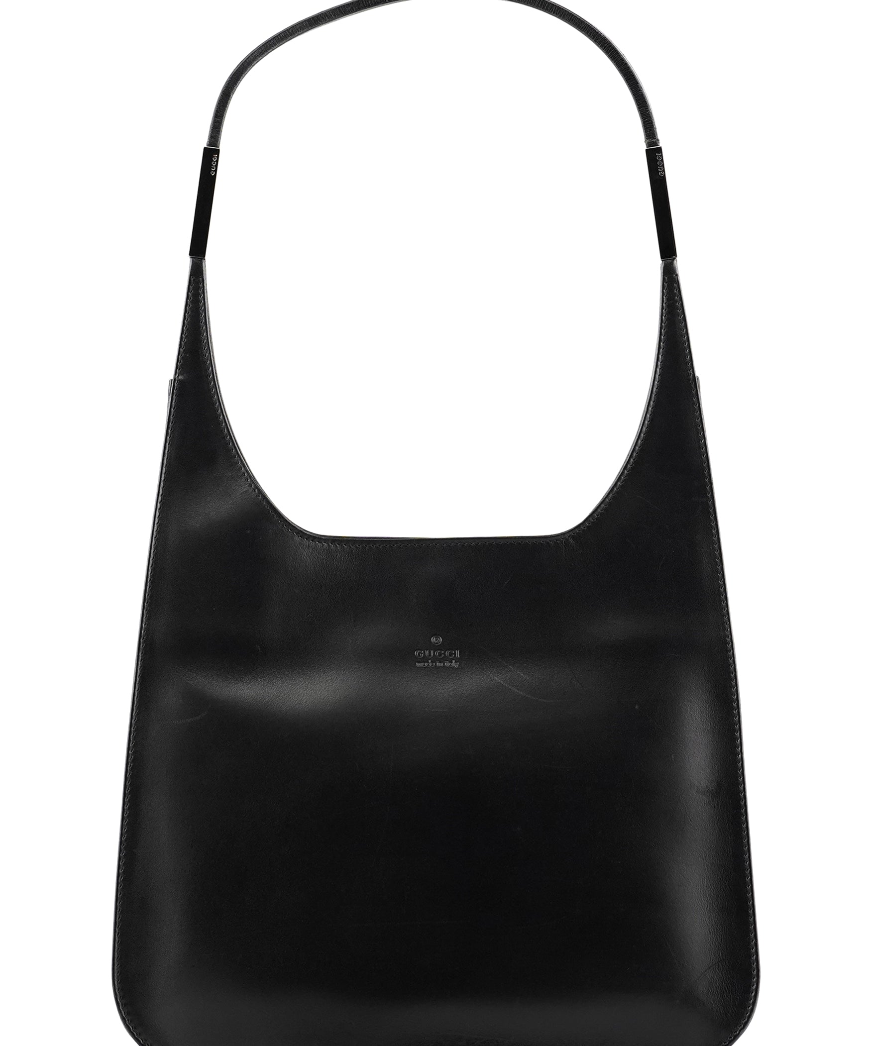 Gucci 001 3708 Borsa hobo in pelle nera