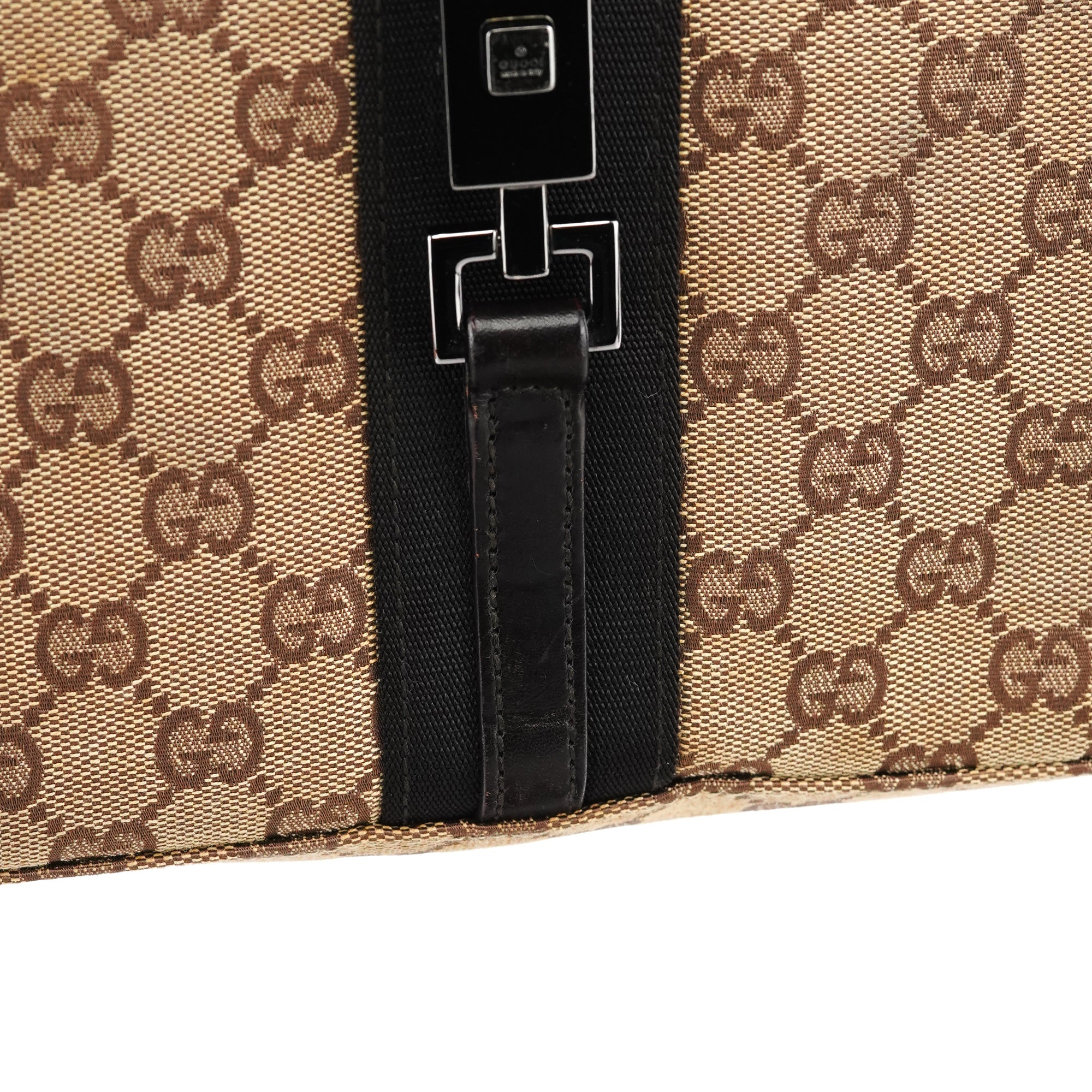 Gucci 001 3734 Beige GG Jackie Shoulder Bag
